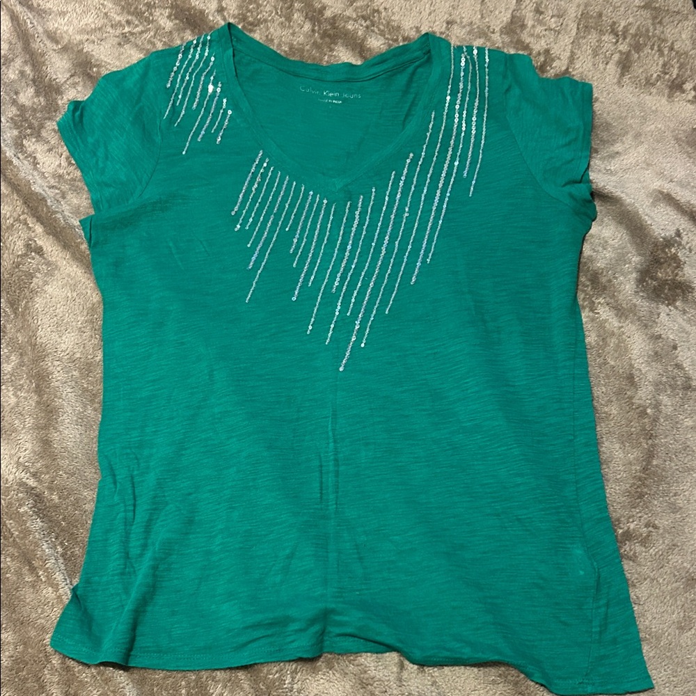 Calvin Klein Green Blouse